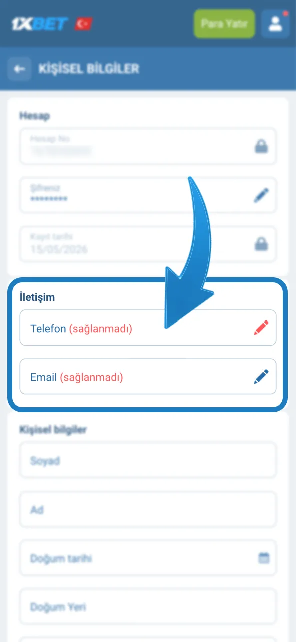 1xBet hesabını e-posta veya telefon ile anında doğrula.