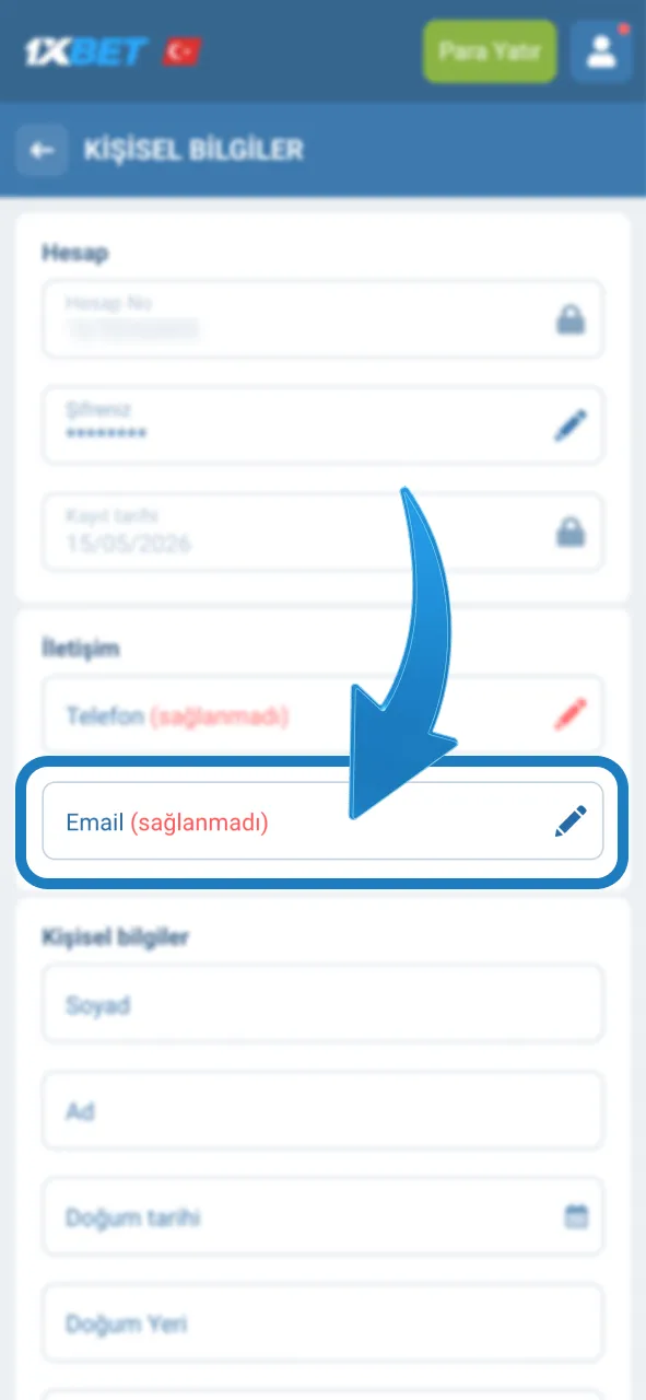 1xBet platformuna giriş yapmak için e-posta onayını tamamla.