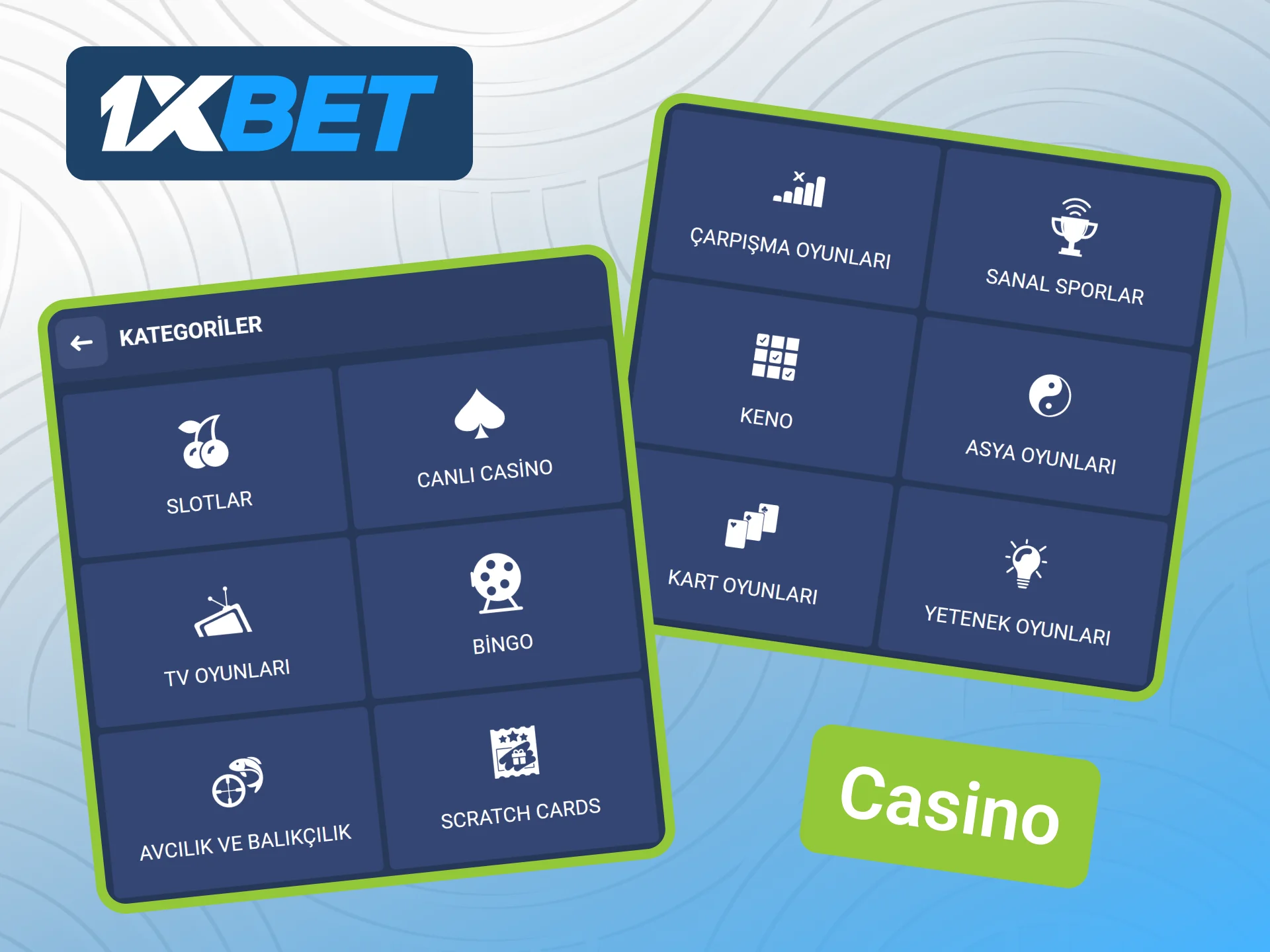 En popüler casino oyunlarını resmi 1xBet casino sayfasında oynayın.