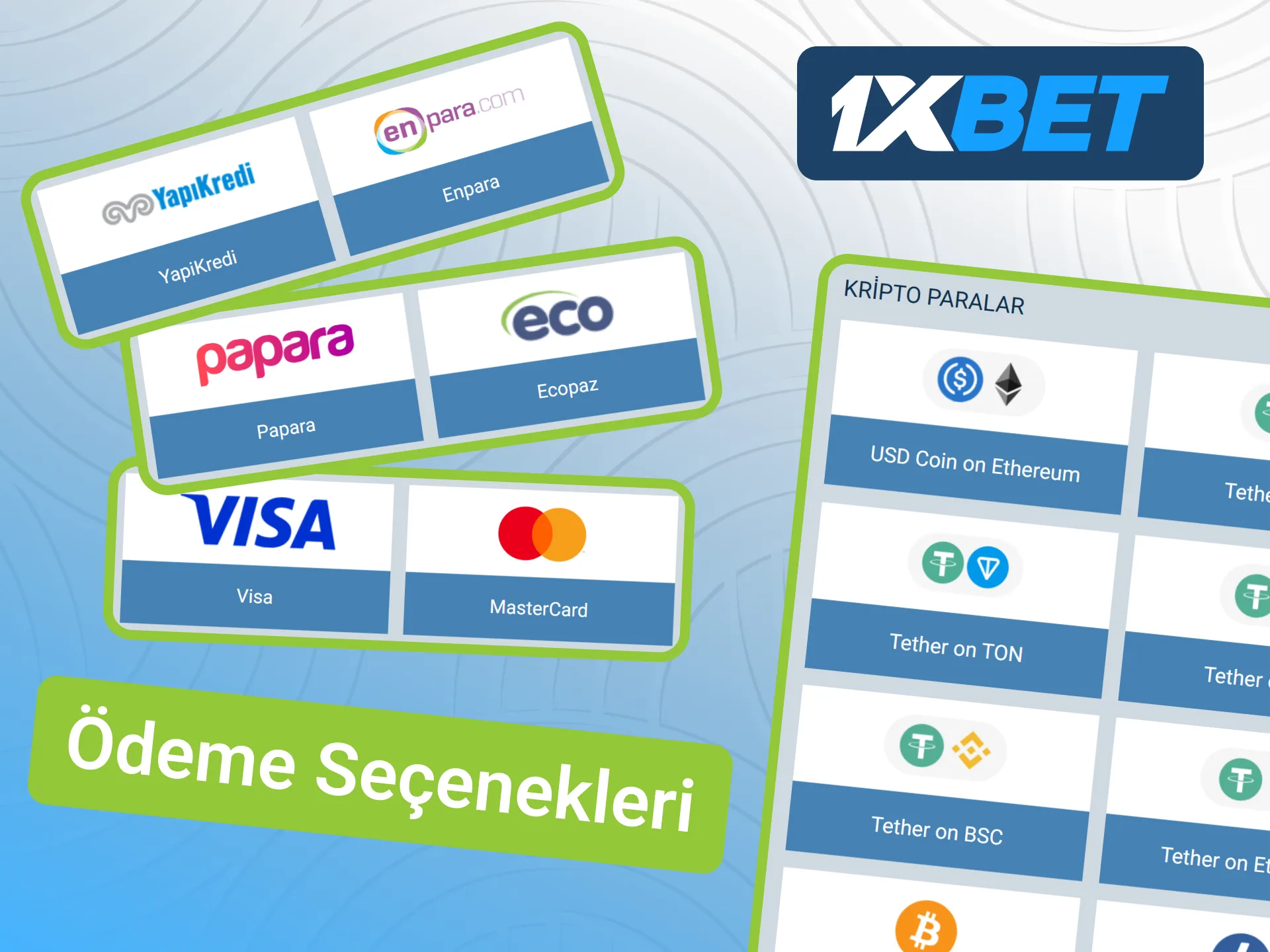 Güvenli ödeme yöntemlerini resmi 1xBet para yatırma bölümünde bulun.
