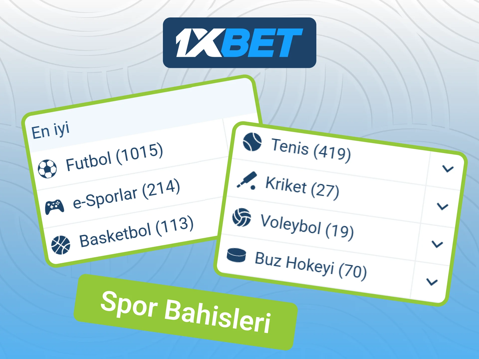 Canlı spor bahisleri oynamak için resmi 1xBet sitesini ziyaret edin.