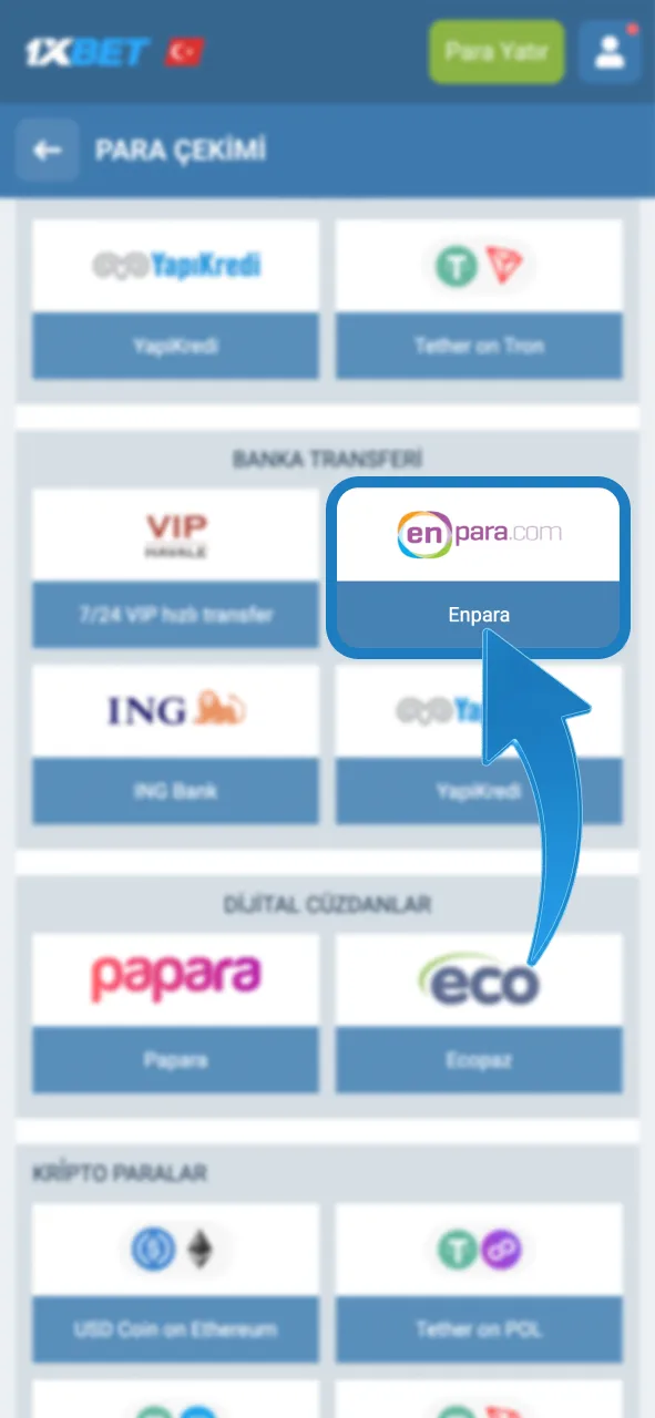 1xBet platformunda kazancını çekmek için sana uygun yöntemi belirle.