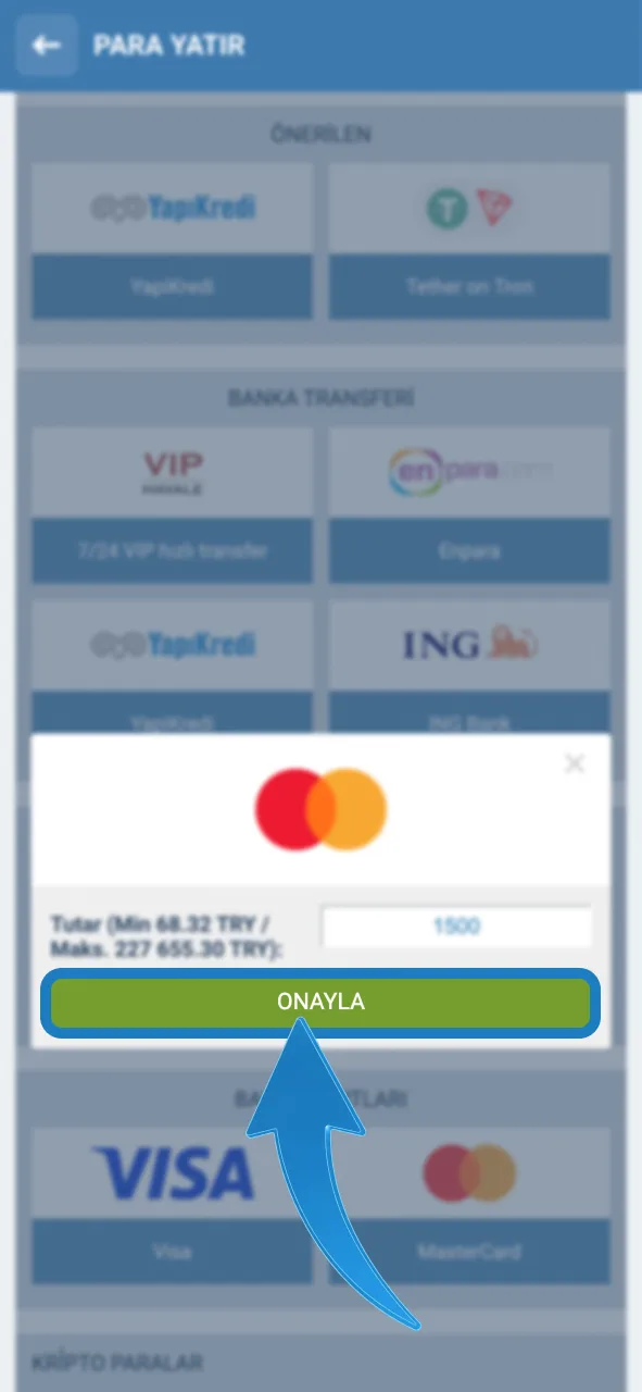 1xBet platformunda işlemini tamamla ve hemen oyunlara katıl.
