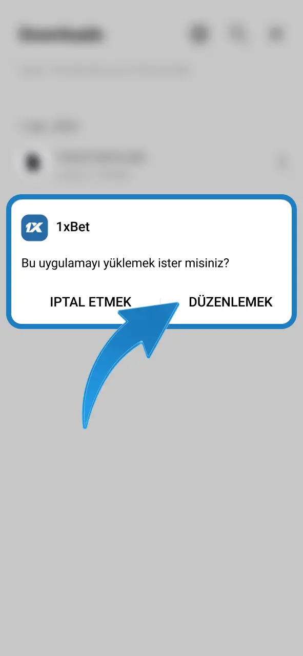 1xBet kurulumunu onayla, mobil dünyaya hemen adım at.